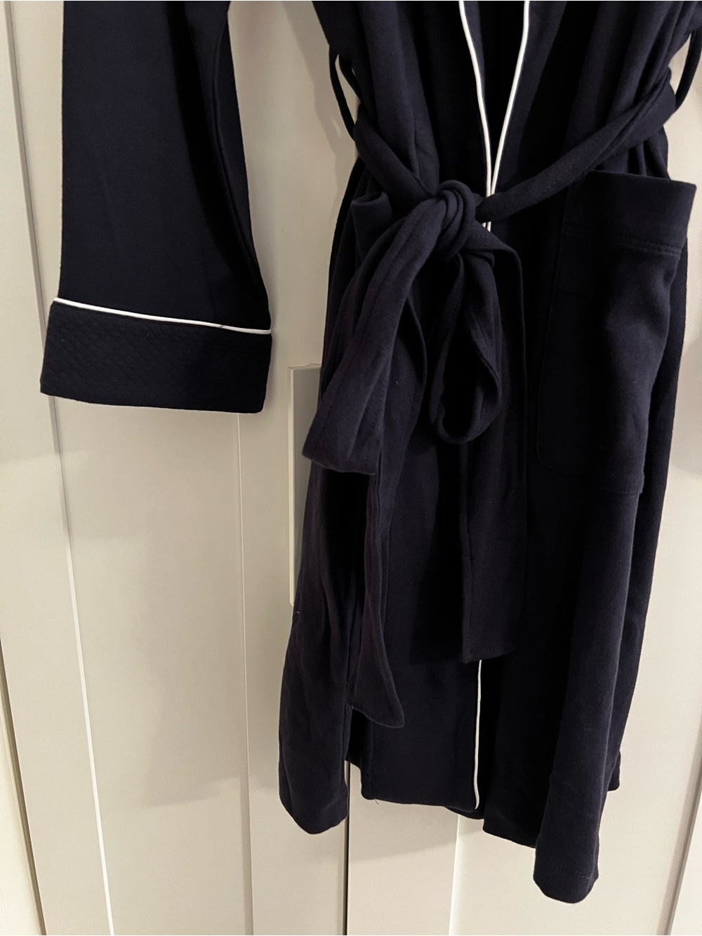 Ralph Lauren Navy Quilted Robe - Picture 5 of 8